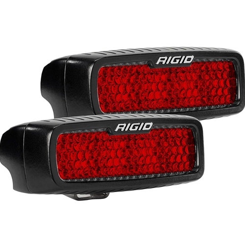 Rigid Industries Diffused Rear Facing High/Low Surface Mount Red Pair SR-Q Pro RIGID Industries